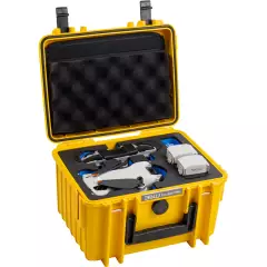 B&W Outdoor Case (DJI Mini 4 Pro) - keltainen iskunkestävä dronelaukku