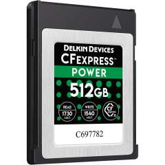 Delkin CFexpress Power (R1730/W1540) 512GB -muistikortti