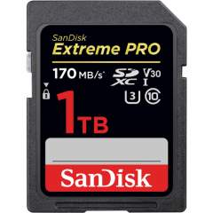 SanDisk Extreme Pro 1TB SDXC (170MB/s) UHS-I (U3 / V30) muistikortti