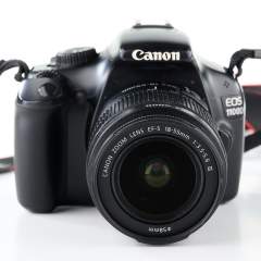 (Myyty) Canon EOS 1100D + EF-S 18-55mm (SC: 55150) (käytetty)