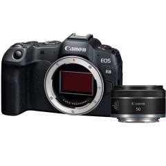 Canon EOS R8 -runko + RF 50mm kaupan päälle