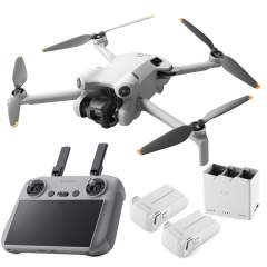 DJI Mini 4 Pro Fly More Combo - drone varustesetillä ja näytöllisellä ohjaimella + muistikortti kaupan päälle