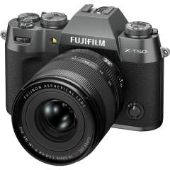 Fujifilm X-T50 + XF 16-50mm F2.8-4.8 R LM WR Kit - Charcoal Silver