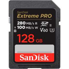 SanDisk Extreme Pro 128GB SDXC (280Mb/s) V60 UHS-II -muistikortti