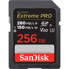 SanDisk Extreme Pro SDXC (280Mb/s) V60 UHS-II -muistikortti